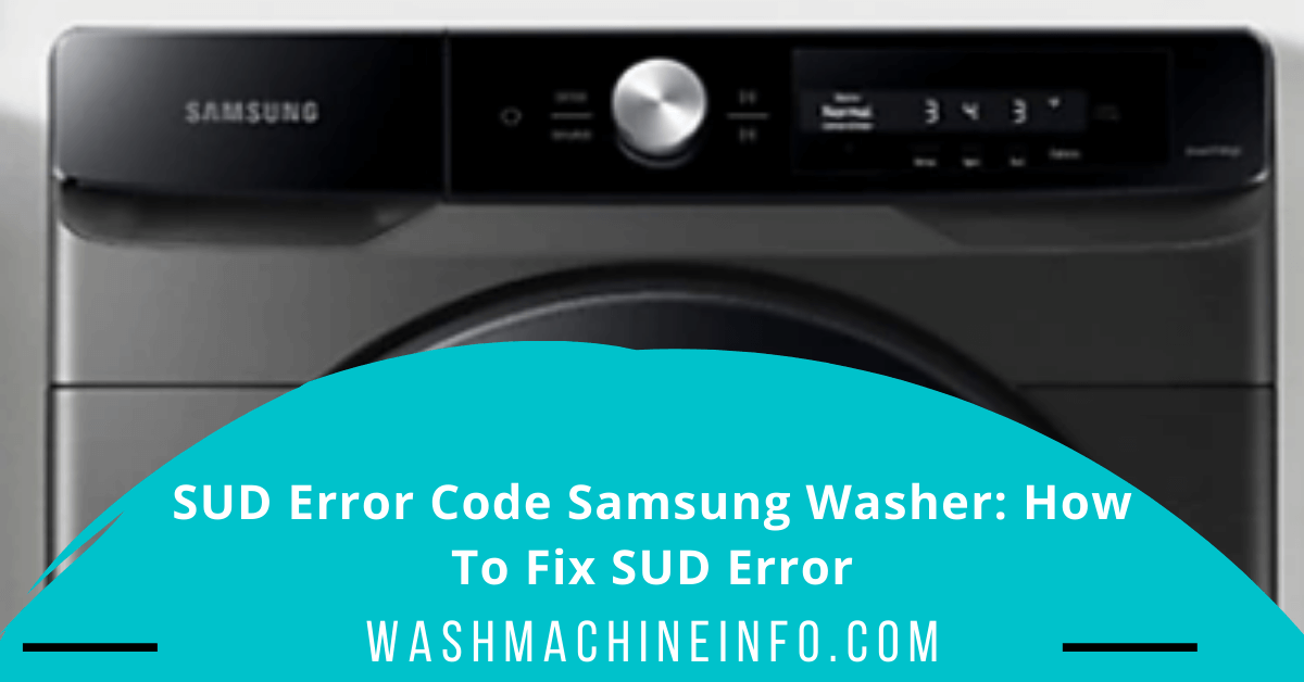 SUD error code Samsung washer